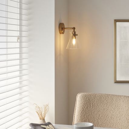 Endon 112861 - Faretto da parete HARLOW 1xE14/7W/230V finitura oro