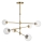 Endon 114039 - Lampadario a stelo 6xG9/3,2W/230V dorato