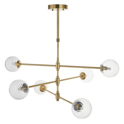 Endon 114039 - Lampadario a stelo 6xG9/3,2W/230V dorato
