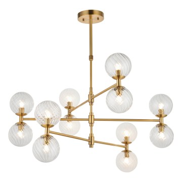 Endon 114041 - Lampadario a stelo 12xG9/3,2W/230V oro
