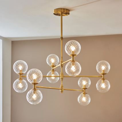 Endon 114041 - Lampadario a stelo 12xG9/3,2W/230V oro