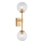 Endon 114042 - Applique da parete 2xG9/3,2W/230V dorata