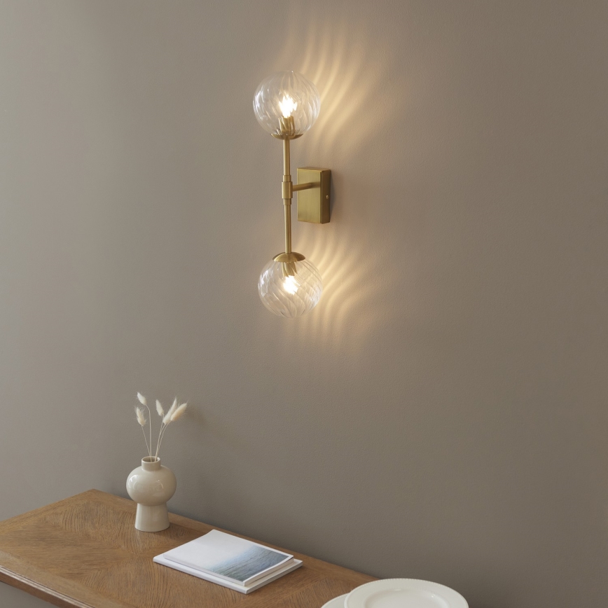 Endon 114042 - Applique da parete 2xG9/3,2W/230V dorata