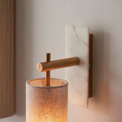 Endon 114201 - Applique da parete 1xE14/7W/230V beige/oro