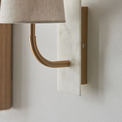 Endon 114202 - Lampada da parete 1xE14/7W/230V beige/oro
