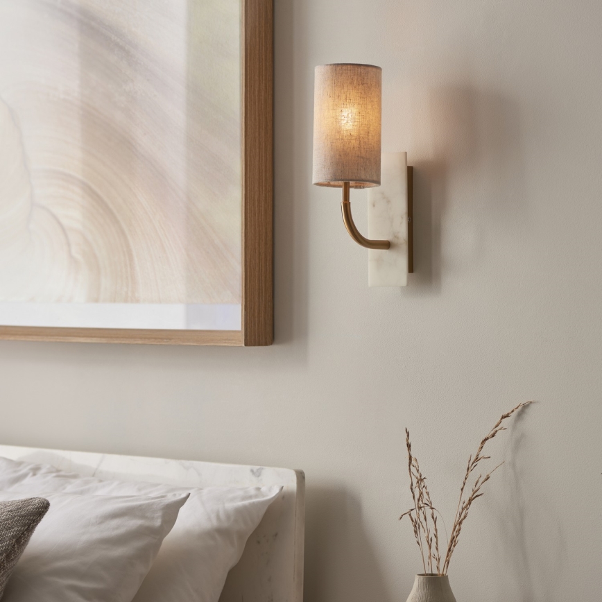 Endon 114203 - Applique da parete 1xE14/7W/230V beige/oro