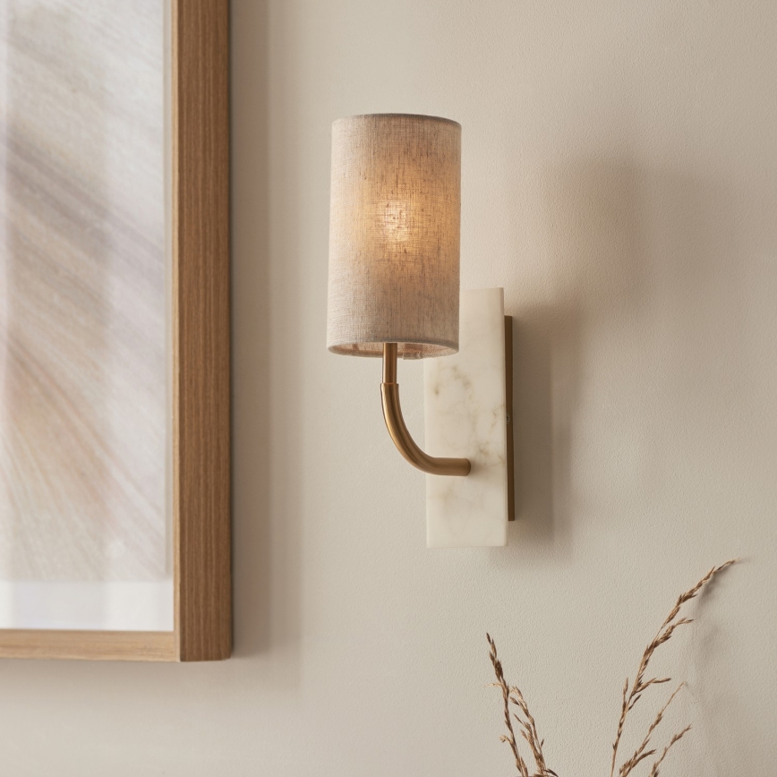 Endon 114203 - Applique da parete 1xE14/7W/230V beige/oro