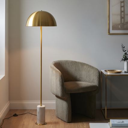 Endon 114208 - Lampada con piedistallo BERTOIA 1xE27/10W/230V ottone