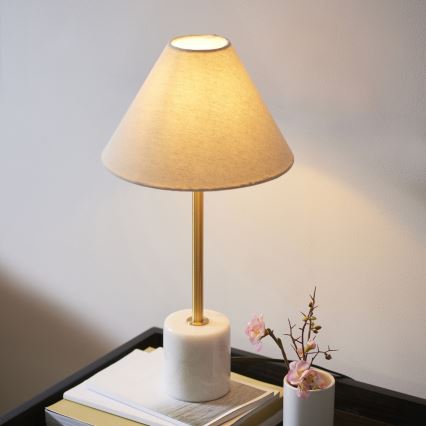 Endon 114211 - Lampada da tavolo 1xE14/7W/230V beige/ottone