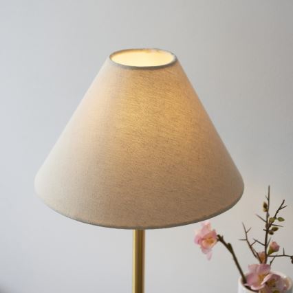 Endon 114211 - Lampada da tavolo 1xE14/7W/230V beige/ottone
