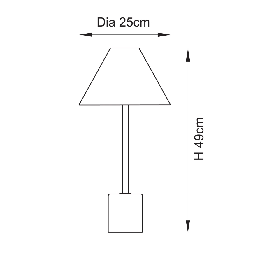 Endon 114211 - Lampada da tavolo 1xE14/7W/230V beige/ottone