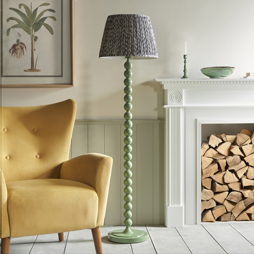 Endon 114634 - Lampada con piedistallo HIGGLEDY 1xE27/10W/230V verde/grigio