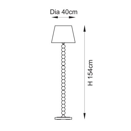 Endon 114667 - Lampada con piedistallo HIGGLEDY 1xE27/10W/230V rosa