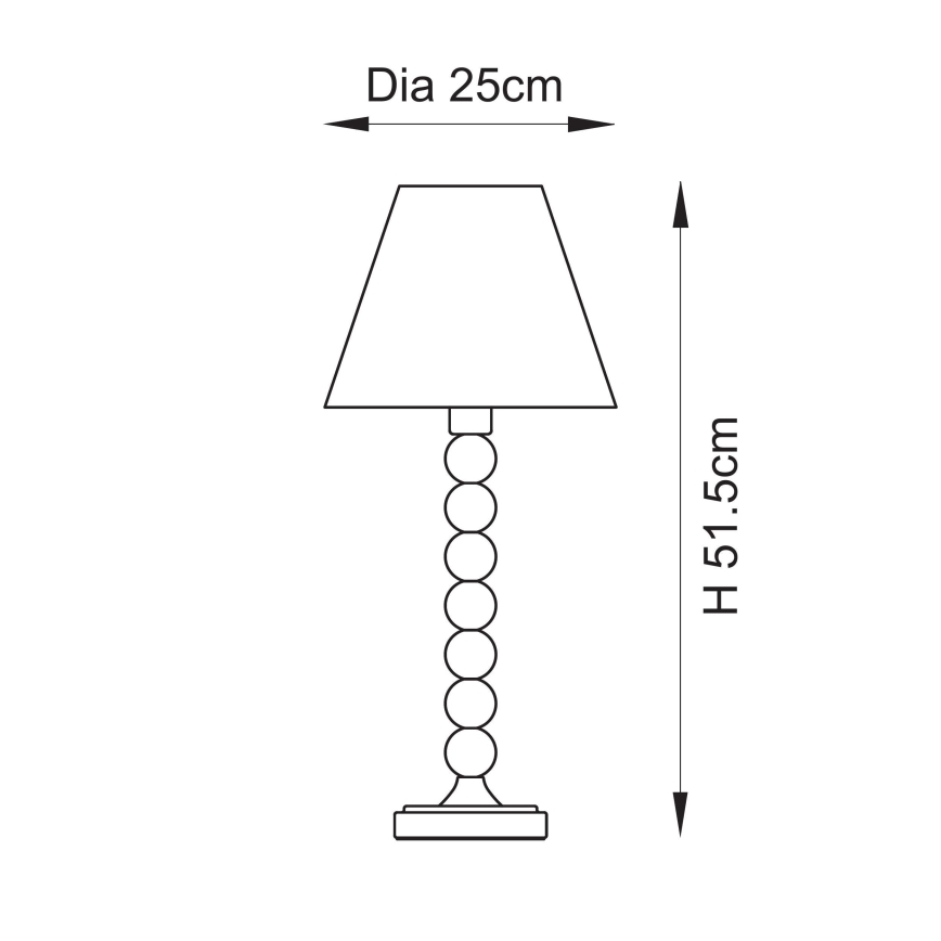 Endon 114688 - Lampada da tavolo HIGGLEDY 1xE14/7W/230V color crema/arancione