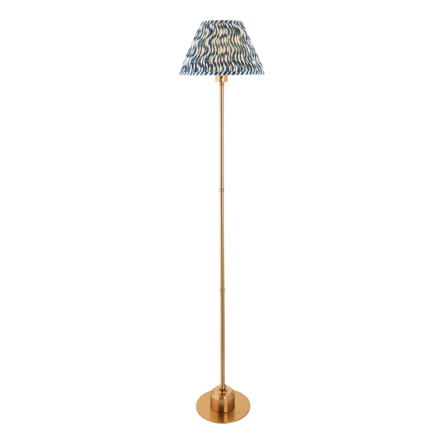 Endon 114778 - LED Lampada da terra ricaricabile e dimmerabile BURLEY LED/1,5W/5V 3600 mAh ottone/blu