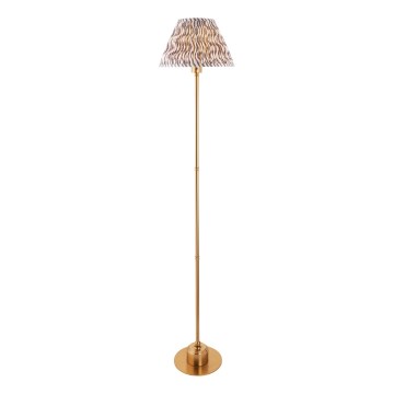Endon 114785 - LED Lampada da terra ricaricabile e dimmerabile BURLEY LED/1,5W/5V 3600 mAh ottone/grigio