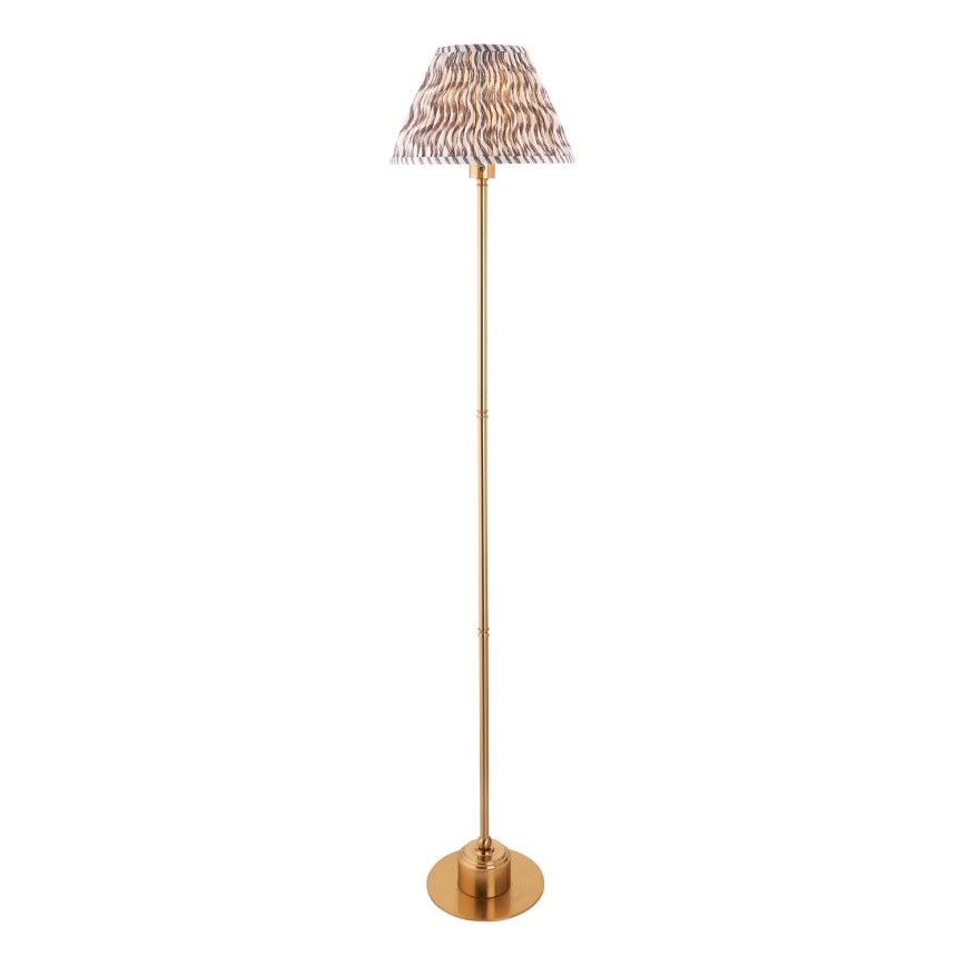 Endon 114785 - LED Lampada da terra ricaricabile e dimmerabile BURLEY LED/1,5W/5V 3600 mAh ottone/grigio
