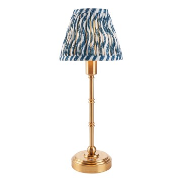 Endon 114796 - LED Lampada da tavolo ricaricabile dimmerabile BURLEY LED/1,5W/5V ottone/blu
