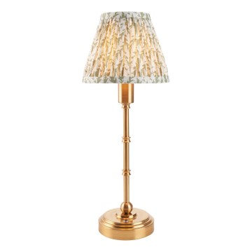 Endon 114800 - LED Lampada da tavolo ricaricabile dimmerabile BURLEY LED/1,5W/5V ottone/verde