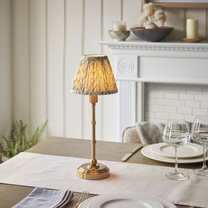 Endon 114800 - LED Lampada da tavolo ricaricabile dimmerabile BURLEY LED/1,5W/5V ottone/verde
