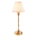 Endon 114811 - Lampada da tavolo ricaricabile dimmerabile BURLEY LED/1,5W/5V 3600 mAh ottone/bianco