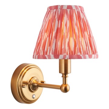 Endon 114817 - LED Dimmerabile ricaricabile muro lampada BURLEY LED/1,5W/5V 3600 mAh ottone/rosa