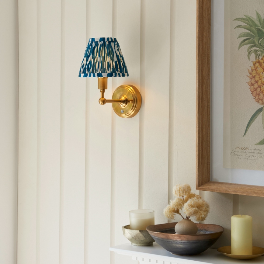 Endon 114827 - LED Dimmerabile ricaricabile muro lampada BURLEY LED/1,5W/5V 3600 mAh ottone/blu
