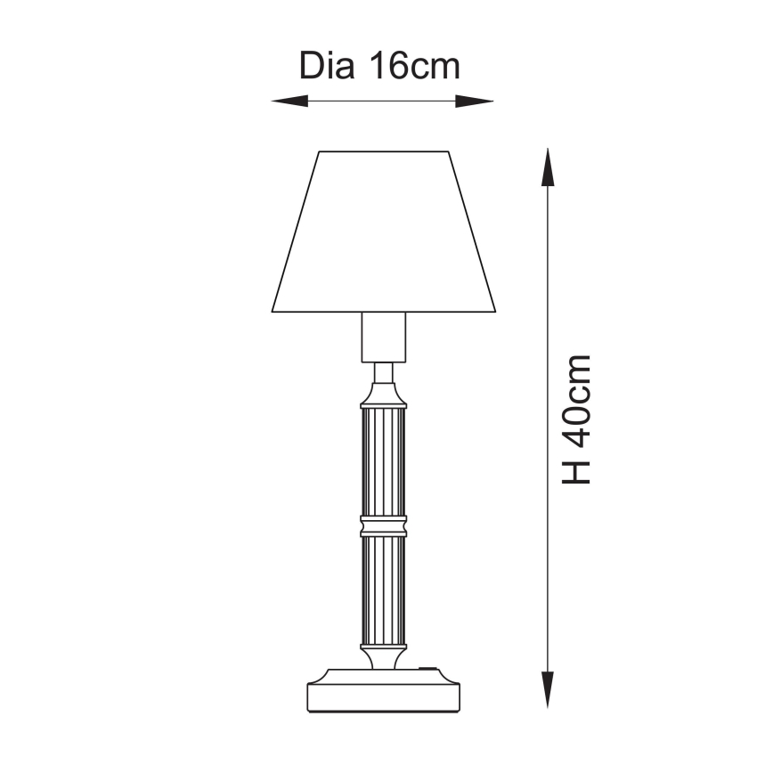 Endon 114846 - LED Lampada da tavolo ricaricabile dimmerabile MORTON LED/1,5W/5V 3600 mAh ottone/blu