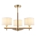 Endon 116993 - Lampadario su asta HEATHCLIFF 3xE14/7W/230V ottone/frassino