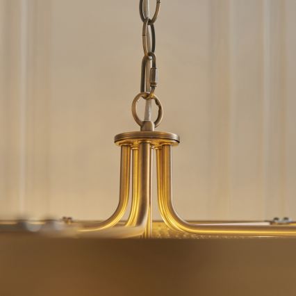 Endon 119110 - Lampadario a catena CLERMONT 5xE14/6W/230V ottone