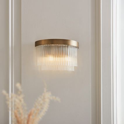 Endon 119125 - Applique da parete CLERMONT 2xE14/6W/230V in ottone