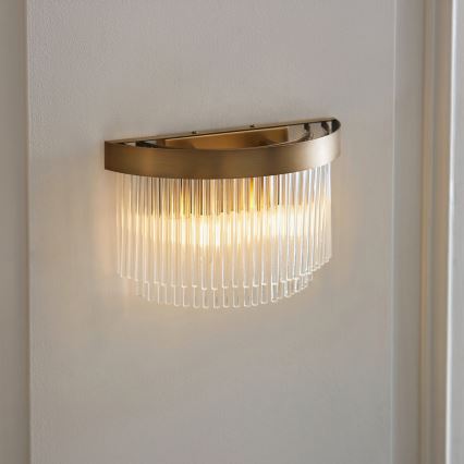 Endon 119125 - Applique da parete CLERMONT 2xE14/6W/230V in ottone