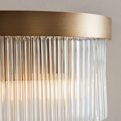 Endon 119125 - Applique da parete CLERMONT 2xE14/6W/230V in ottone