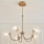 Endon 119210 - Lampadario con asta HAGUE 5xG9/5W/230V ottone