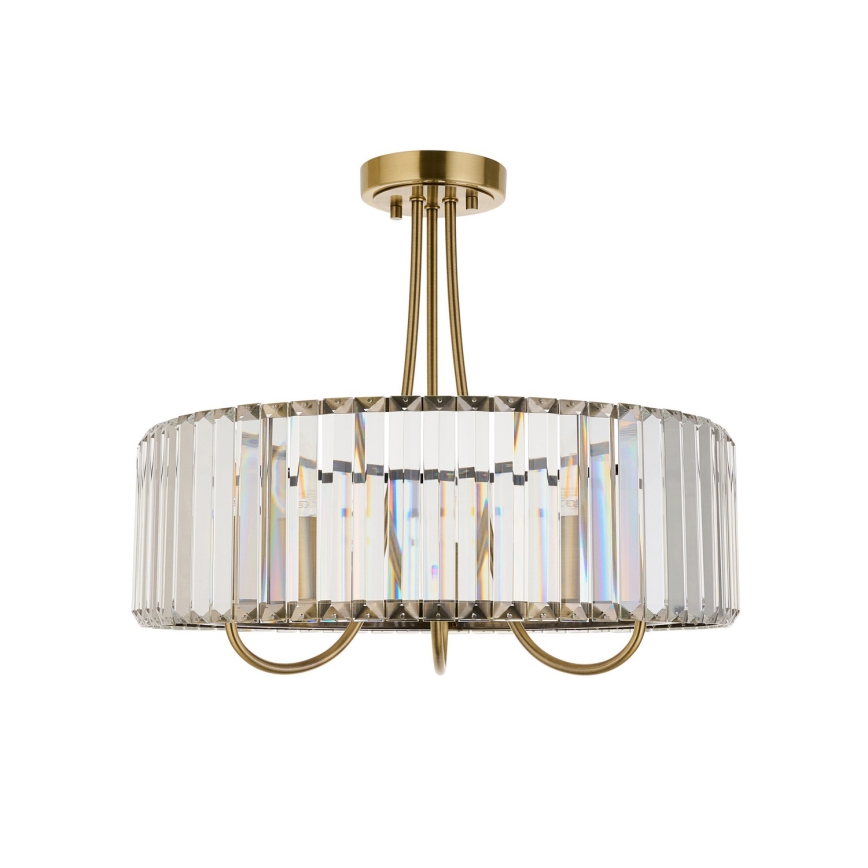 Endon 119609 - Lampadario a stelo VISCONTI 3xE14/6W/230V ottone