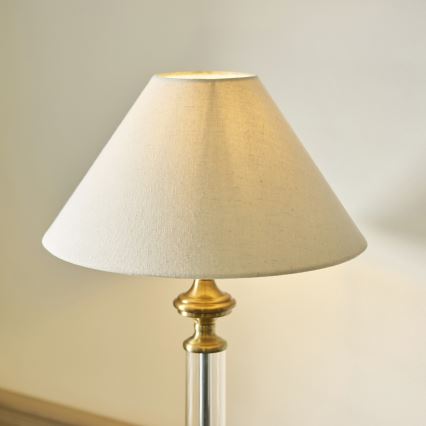 Endon 119972 - Lampada da tavolo AVEBURY 1xE27/10W/230V ottone/grigio