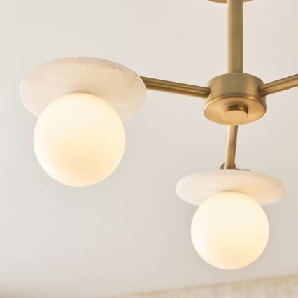 Endon 120036 - Lampadario a stelo CERCHIO 3xG9/5W/230V ottone