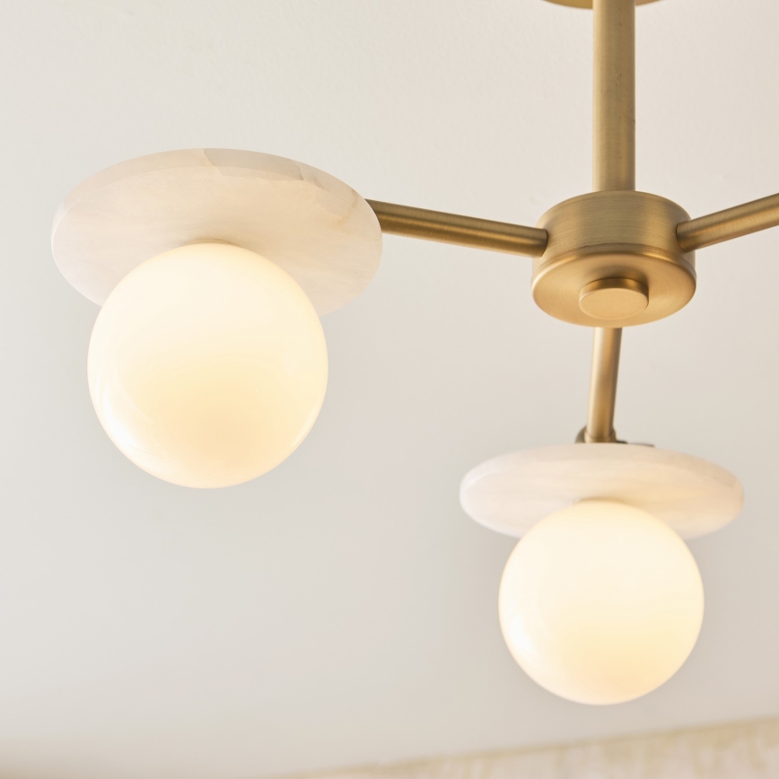 Endon 120036 - Lampadario a stelo CERCHIO 3xG9/5W/230V ottone