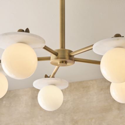 Endon 120037 - Lampadario a stelo CERCHIO 5xG9/5W/230V ottone