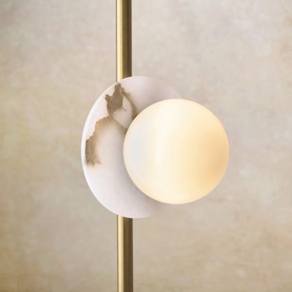 Endon 120042 - Lampada da terra CERCHIO 3xG9/5W/230V in ottone
