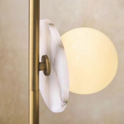 Endon 120042 - Lampada da terra CERCHIO 3xG9/5W/230V in ottone