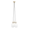 Endon 120648 - Lampada a sospensione con cavo 3xE27/10W/230V ottone