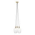 Endon 120656 - Lampadario a sospensione con cavo 3xE27/10W/230V ottone
