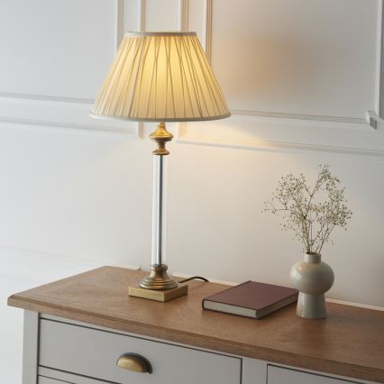 Endon 122515 - Lampada da tavolo AVEBURY 1xE27/10W/230V ottone/verde