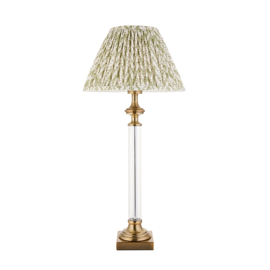Endon 122515 - Lampada da tavolo AVEBURY 1xE27/10W/230V ottone/verde