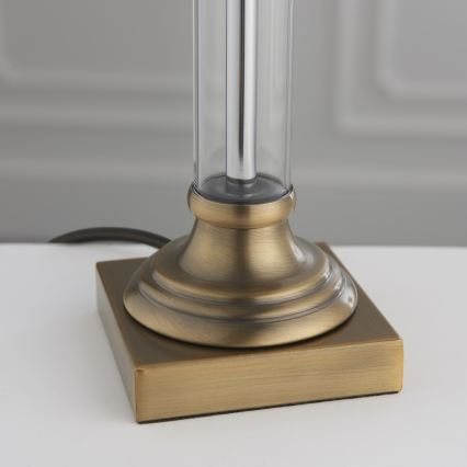 Endon 122515 - Lampada da tavolo AVEBURY 1xE27/10W/230V ottone/verde