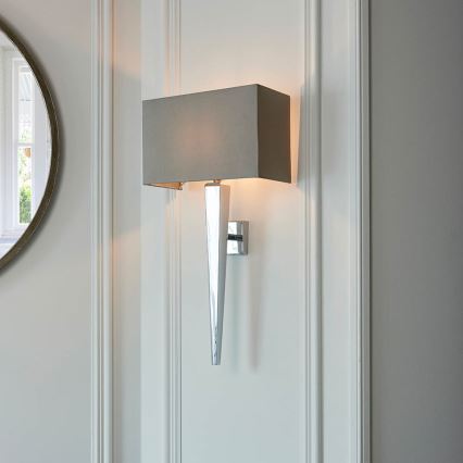 Endon 56706 - Applique MORETO 1xE14/7W/230V cromo lucido/grigio