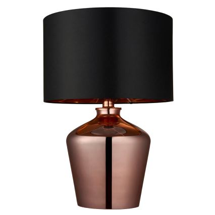 Endon 61149 - Lampada da tavolo WALDORF 1xE27/10W/230V rame/nero