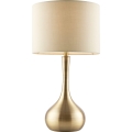 Endon 61191 - Lampada da tavolo dimmerabile PICCADILLY 1xE14/40W/230V ottone/beige