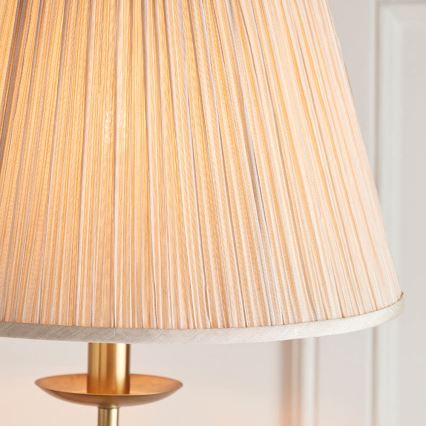 Endon 63621 - Lampada da terra STANFORD 1xE27/60W/230V ottone/beige